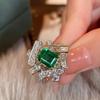 Anillo Caibao Premium Sense de celebridades de Internet para mujer, ligero, de lujo, estilo frío, apertura ajustable, combina con todo, elegante, dulce, regalo