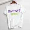 Katseye Textura Rugosa Verano para Mujer Manga Corta Moda Estampada Camiseta para Dama Top Camiseta Gráfica para Mujer