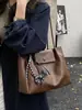 Bolsa de Axila Melaleuca Retro Luxo Leve Feminina Nova Grande Capacidade Estilo Preguiçoso Deslocamento Diário Bolsa Tote de Ombro Único Tendência