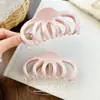 Presilha de Cabelo de Abóbora em Pó de Borracha Doce, Presilha de Tubarão Versátil para Penteados Altos na Parte de Trás da Cabeça, Grampo para Cabelo Grosso, Acessório de Cabelo de Abóbora para Mulheres
