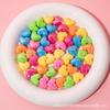 Cuentas de amor de agujero grande de 12 mm cuentas sueltas material tejido con cuentas hecho a mano accesorios para cordones de zapatos colgante para bolsa joyería