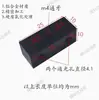 Bloque adaptador de barra colectora de aluminio Conector de cabeza de puente 4 agujeros Tornillos M4 Junta cuadrada larga móvil Acoplador de sujeción