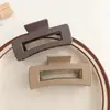 Pinza de Garra Cuadrada Moderna 10.5 Esmerilada Pinza de Tiburón Acrílica Pasador para la Parte Posterior de la Cabeza Accesorio para el Cabello para Mujer