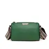 Bolsa Feminina de Couro Genuíno Atacado Grande Capacidade Nova Moda Tendência Primeira Camada Couro Bovino Bolsa Quadrada Pequena Cor Contrastante Casual Ombro Transversal