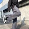Pantalones cortos vibe diseño oversize sentido de la moda sentido nicho pantalones de calle llamativos para hombre sentido vertical pantalones de pierna ancha con abertura
