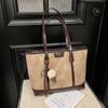 Bolsas Femininas para Trabalho e Deslocamento Bolsas Tote para Mulheres Novo Estilo Transfronteiriço Moda Retrô Casual Grande Capacidade Bolsa de Axila Textura