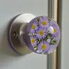 Manija de Puerta Decorativa Única Artesanías Incrustadas de Resina