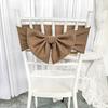 Amazon Transfronterizo Grueso Color Sólido Poliéster Elástico Lazo Hotel Boda Silla de Boda Respaldo Correas Decorativas Al por Mayor