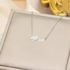 Moderna Cadena para Clavícula de Ganso y Pato Estilo Coreano para Mujer, Versátil y de Alta Gama, Exquisita y que No se Desvanece, Cadena de Amistad