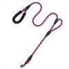 Cuerda de tracción reflectante de doble asa, cuerda redonda de nailon, productos para mascotas de Amazon, cuerda multifuncional con asa de espuma para pasear perros.