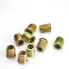 Fijaciones para muebles con cabeza avellanada, dientes interiores y exteriores, tuerca de hierro, conector de madera maciza engrosada con tuerca empotrada M6M8M10
