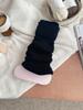 Calcetines de Lana de Caña Larga con Puño para Mujer Otoño e Invierno Nuevos Tejidos Jk Cálidos Versátiles Holgados Venta al por Mayor