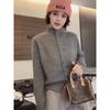 Moda Coreana 2025 Otoño Nuevo Suéter Elegante y Ajustado para Mujer Cuello Alto Simple para Usar Debajo Cárdigan Tejido