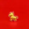 Modelo del Año Nuevo del Caballo: Cadena para Teléfono Colgante de Oro 99 Riqueza Instantánea, Llavero Colgante de Caballo Pequeño Lindo que Trae Fortuna