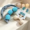 Rolo Massageador de Três Rodas para Coluna Cervical para Relaxamento Muscular de Perna e Panturrilha e Massagem de Meridianos