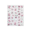 Nuevas Calcomanías para Uñas con Arte de Mariposa y Rosa Pintadas a Mano Dulce Puro Deseo Versátil Flor en Relieve Mariposa Calcomanías para Uñas