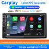 Player Bluetooth Cayplay Montado em Carro de 7 polegadas de Alta Definição, Áudio e Vídeo Pnd para Carro, Prioridade de Ré, Rádio Mp5