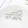 Japonés y Coreano Lindo Gatito Mediano Pinza de Rana Agarrador Horquilla para el Cabello Verano Metal Garra para el Cabello Horquilla para Cola de Caballo Clip para la Cabeza Venta al por Mayor