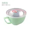 Tazón de Acero Inoxidable para Fideos Instantáneos con Conejo y Tapa Set de Tazón y Palillos Estilo Coreano Caja de Almuerzo para Dormitorio Hogar Estudiante Tazón Grande para Sopa
