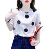 Camiseta de Manga Corta de Hombro Caído Talla Grande al por Mayor Transfronteriza, Top Blanco de Media Manga Holgado de Moda, Ropa de Verano para Mujeres de Talla Grande