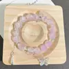 Nuevo Estilo Mori Super Hada Pulsera de Mariposa ins Nicho Dulce Versátil Estudiante Color Joyería para Mejor Amiga Pulsera Pulsera de Cuentas