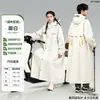 Impermeable largo de una pieza para todo el cuerpo para adultos, a prueba de lluvia, adecuado para bicicletas eléctricas, uso al aire libre, engrosado, poncho de lluvia unisex para ciclismo