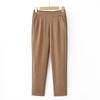 Pantalones de Algodón y Lino de Verano para Mujeres de Mediana Edad y Mayores, Pantalones hasta el Tobillo, Pantalones Delgados para Madre, Lino Casual Elástico Cintura Alta Rectos