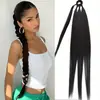 Extensiones de Cabello Sintético Trenzado de Cuatro Hilos Estilo Europeo y Americano para Coleta Larga de Dreadlocks Venta al por Mayor