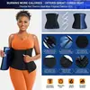 Cinturón Abdominal con Cremallera y Hebilla de Tres Filas Transfronterizo para Fitness de Mujer, Cinturón de Yoga, Cinturón Moldeador de Sudoración para Cintura y Abdomen para Ejercicio