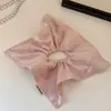 Lenço Quadrado de Cetim Brilhante com Bolinhas Estilo Coreano para Cabelo, Faixa de Cabelo de Luxo Leve para Coque ou Rabo de Cavalo Baixo para Mulheres