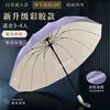 Nuevo paraguas de dosel de 12 varillas ampliado color macarrón contraste dual para sol y lluvia protección solar y resistente al viento, disponible en varios colores