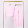 Conjunto Lulu de Moletom com Capuz Meia-Zip Solto e Calça Jogger com Etiqueta, Em Estoque Entrega Direta, Zíper Dourado com Etiqueta, Estilo Curto, Forrado com Fleece