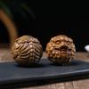 Bola de Salud de Madera Maciza de Sándalo Verde para Ancianos, Balón de Mano para Fitness, Madera Maciza, Tallado de Pixiu, Masaje de Acupuntura, Bola de Madera, Relajación y Juego