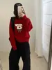 Suéter Tejido Pulóver de Cachorro Coreano Súper Bonito para Mujer 2025 Nuevo Otoño e Invierno Popular Top Coreano Dongdaemun