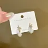 Exquisitos Aretes de Racimo de Zirconia y Perlas en Forma de Espiga de Trigo para Mujer, Estilo Francés, de Nicho, Delicados, de Alta Gama, Lujo Ligero, Versátiles