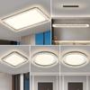 Lámpara de Sala Lámpara de Techo Luz Italiana de Lujo Atmósfera Hogar Rectangular Ultrafina Protección Ocular Lámpara de Pasillo Paquete de Iluminación para Toda la Casa
