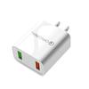 Carregador multiporta para celular 2USB de alto brilho 5V2A12w adaptador de energia cabeça de carregamento de parede regulamentos europeus e americanos