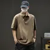 Camisa Polo de Manga Corta para Hombre de Peso Pesado 280g, Nuevo Estilo de Verano, Corte Holgado, Camiseta Talla Grande, Camiseta Casual al por Mayor