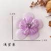 Flor de hilo de vidrio de color de 3,8 cm de ancho, flor de diamante de cristal tridimensional, flor para zapatos DIY, accesorio para tocado de niños, ropa para niños