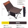 Silla de playa plegable para acampar al aire libre, portátil, ligera, con respaldo, pequeña reclinable, silla de respaldo de doble propósito para sentarse y acostarse, con patas bajas