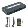 Ventilador de Chasis Prism 6Pro 12cm Controlado por Temperatura PWM+ARGB 5V 3-Pin de Escritorio Luminoso de Refrigeración
