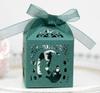Comercio exterior nuevo hueco niña hermosa y caballo verde oscuro caja de dulces boda caja de cartón para dulces de chocolate en stock