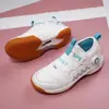 [Tênis de Badminton] Tênis de Badminton Profissional Infantil, Amortecedor, Resistente ao Desgaste, Fivela Giratória, Tênis Esportivo de Malha Dupla para Meninos e Meninas