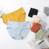 Bragas para Mujer Estudiante Estilo Coreano Simples de Cintura Media Sin Costuras Niña Lindas Sexy Suaves Cómodas para Mujer