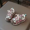 Zapatos tipo 'Dad Shoes' para Niña Pequeña, Zapatos de Caminar Antideslizantes para Exteriores, Nuevo Estilo Otoño, Zapatos Deportivos Ligeros y Transpirables para Niños, Zapatos Casuales