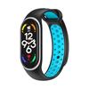 Adequado para Xiaomi Mi Band 7 Pulseira de Relógio Bicolor Estilo Esportivo Nike Pulseira de Substituição 7/6/5 Universal Pulseira Inteligente