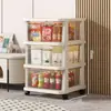 Organizador de almacenamiento de juguetes para niños, estante de almacenamiento de plástico multicapa para el hogar, caja de almacenamiento gruesa y duradera para snacks y ropa