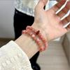 Pulseira Pequena Fresca Artística e Literária Cerosa Fragrante Calcedônia Vermelha Versátil Menina Estilo Zen Estilo Antigo