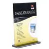 Placa de mesa A4 em acrílico, Placa de mesa A5, Cartão de mesa A6, Placa de mesa para menu de bebidas, Menu publicitário, Suporte para display de placa de preços