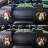 Gancho para asiento trasero de coche con diseño de perro en 3D, pegatinas de silicona 3D, gancho para asiento de coche multiasiento, gancho para asiento trasero